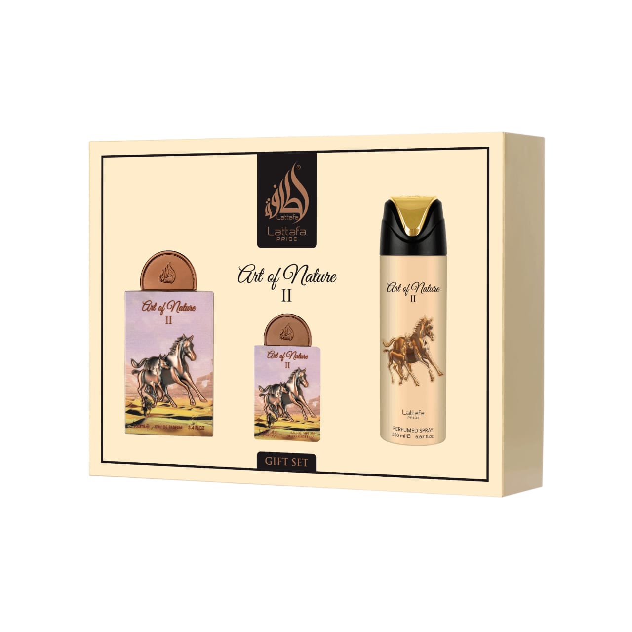 Art of Nature II Gift Set of 3 by Lattafa Pride – Eau de Parfum (Unisex)