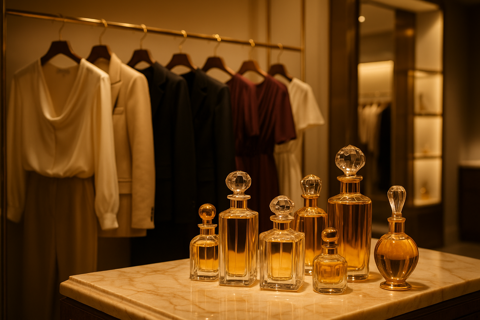 Shopping perfumes and clothing. Make it real. Gimme your best