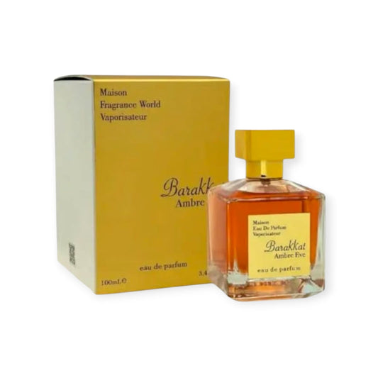 Barakkat Ambre Eve 100ml by Fragrance World – Unisex Eau de Parfum