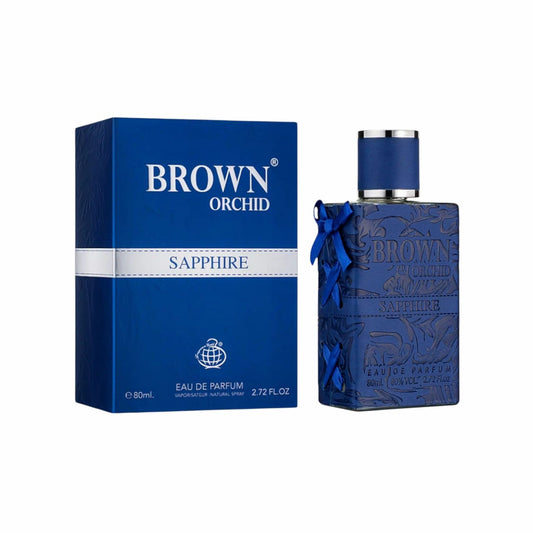 Brown Orchid Sapphire 80ml – Fragrance World Men’s Eau de Parfum