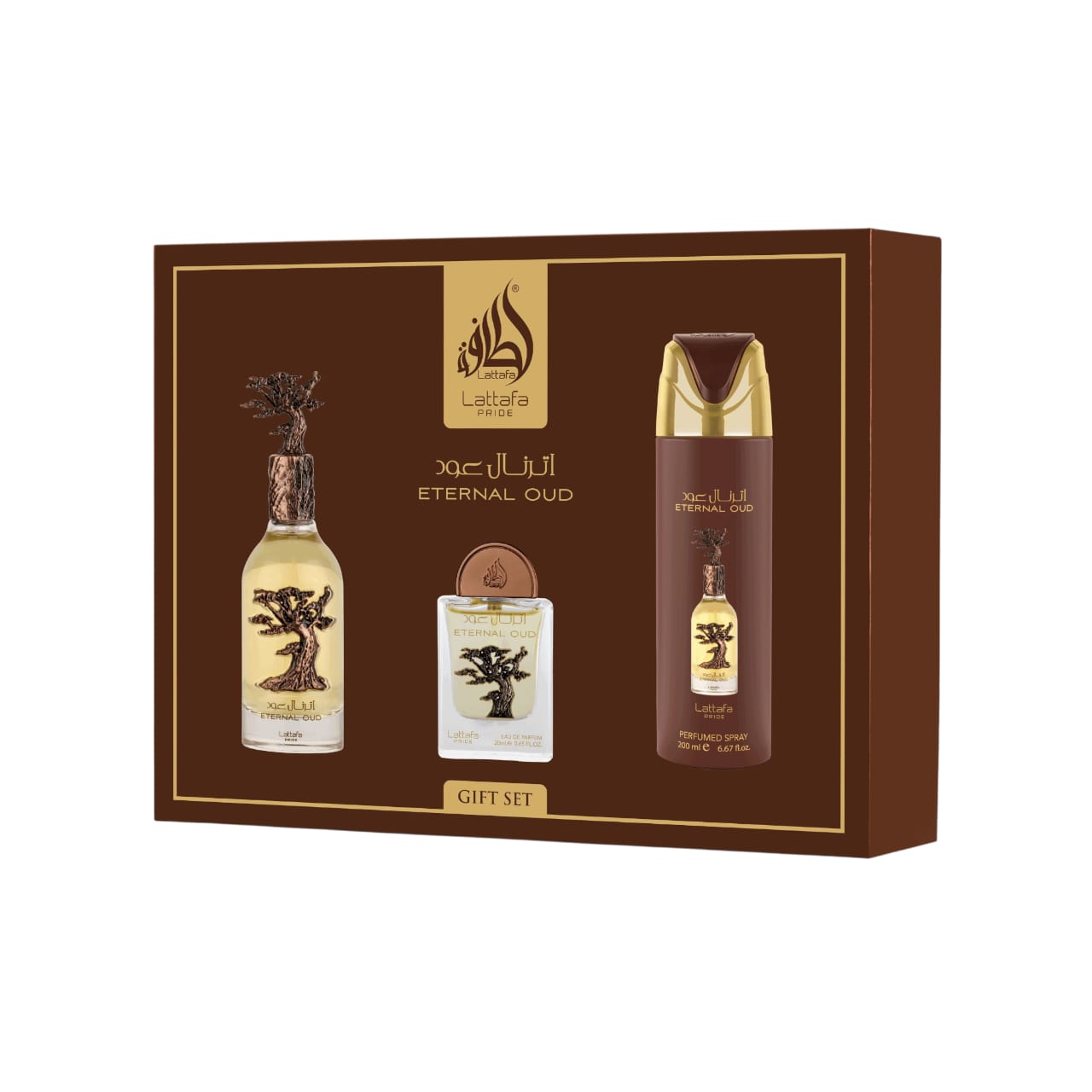 Eternal Oud Gift Set of 3 by Lattafa – Eau de Parfum (Unisex)
