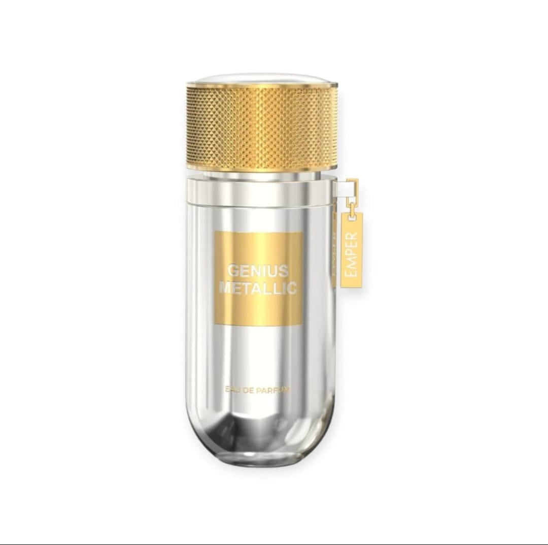 Genius Metallic 100ml – Men’s Fruity Nutty Woody Perfume