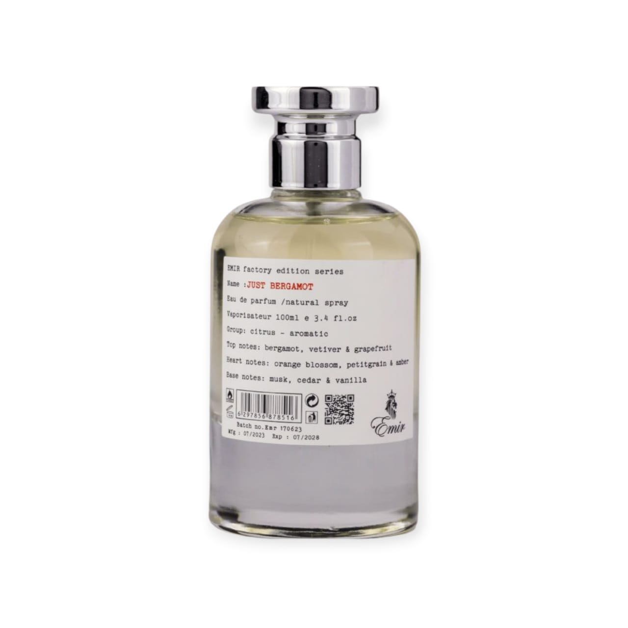 Just Bergamot 100ml – Emir by Paris Corner Unisex Eau de Parfum
