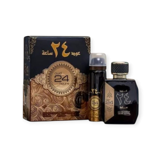 Oud 24 Hours 100ml – Rich Floral Woody Unisex Fragrance