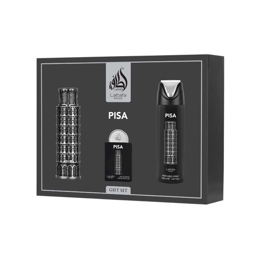 Pisa Gift Set of 3 by Lattafa Pride – Eau de Parfum (Men’s)