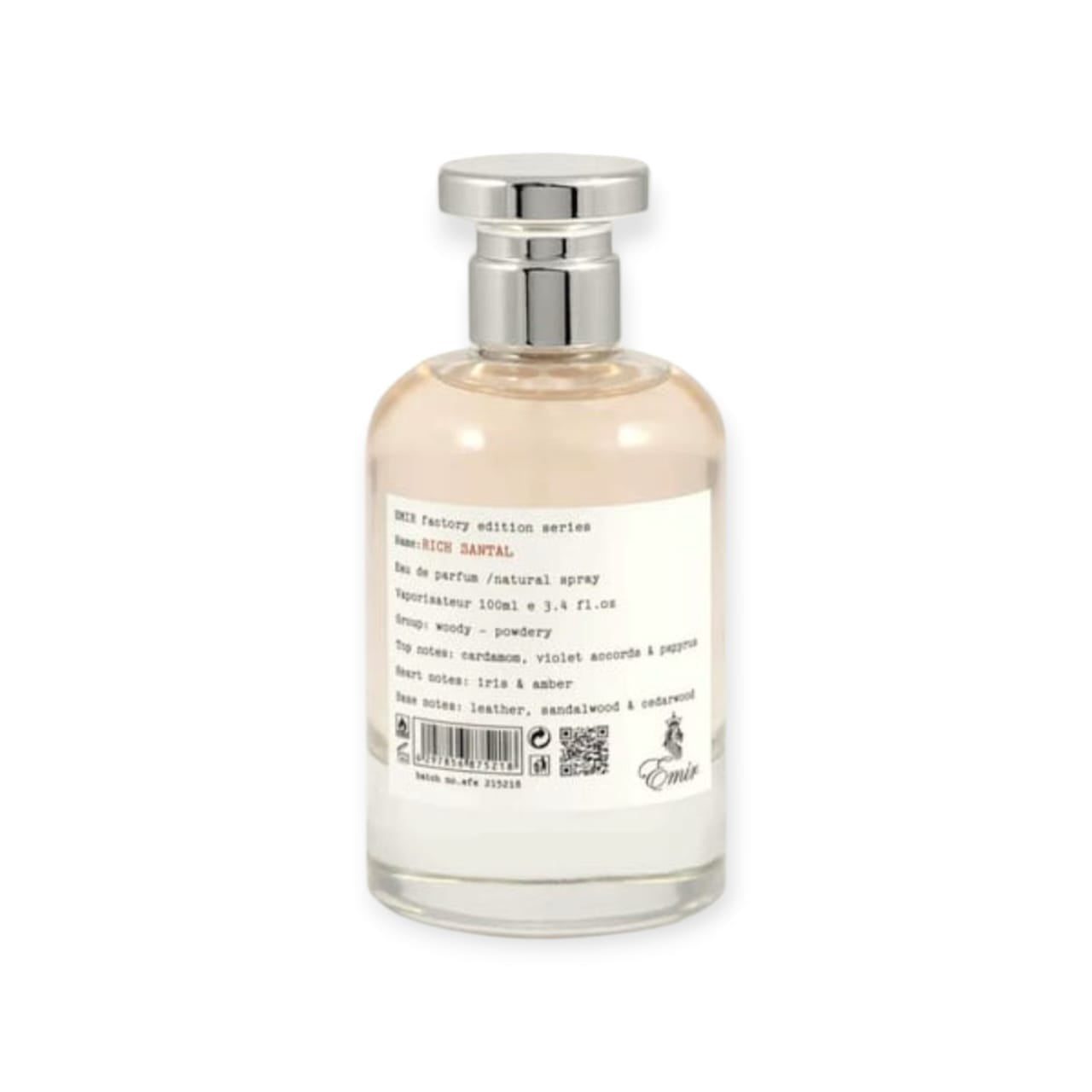 Rich Santal 100ml by Emir – Unisex Woody Aromatic Perfume