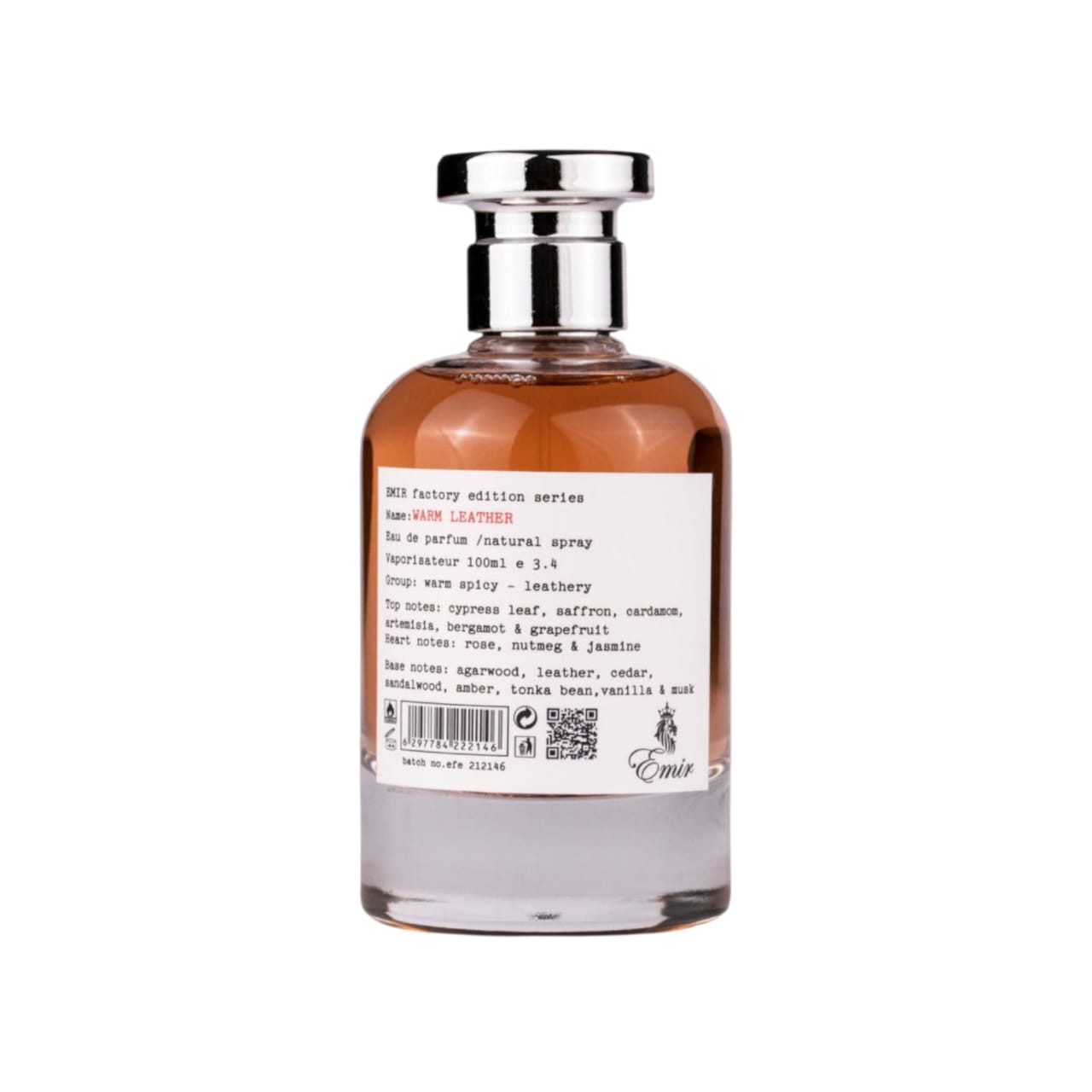 Warm Leather 100ml – Emir by Paris Corner Unisex Eau de Parfum
